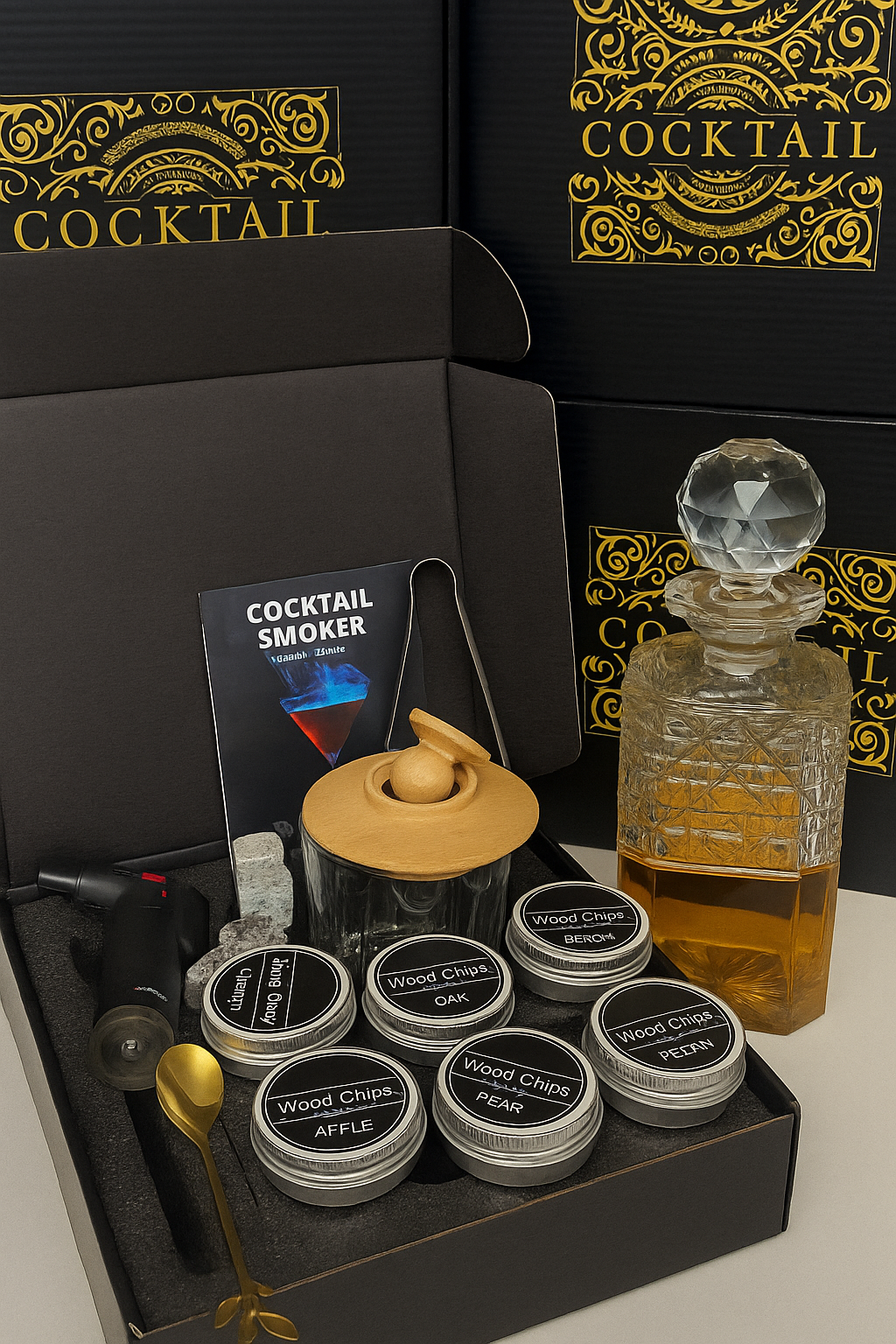 Kit Afumator - Infuzie cu Burbon si Whiskey
